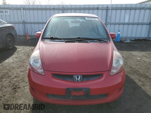 2008 Honda Fit with VIN JHMGD37418S802052, listed as a Copart auction lot 48569785 with 218,865 mi miles and Clean Title. Bid and sale history available at carsss.com. Image 5.