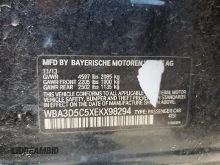 2014 BMW 3 Series 328d xDrive with VIN WBA3D5C5XEKX98294, listed as a Copart auction lot 62652614 with 137,711 mi miles and Salvage Title. Bid and sale history available at carsss.com. Image 12.