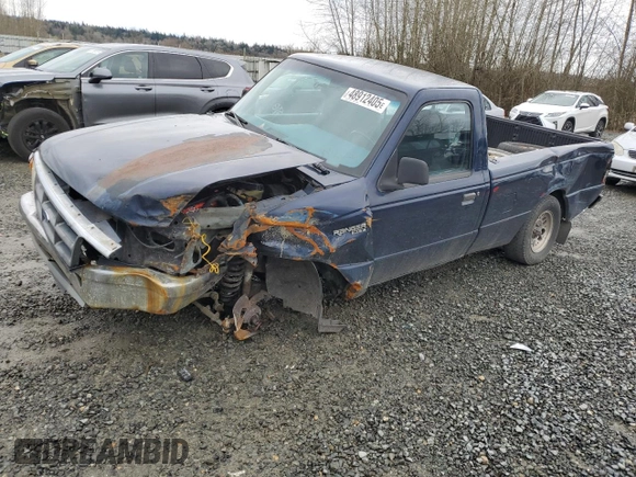 1994 Ford Ranger Splash with VIN 1FTCR10A5RPB03436, listed as a Copart auction lot 48912405 with 245,705 mi miles and Salvage Title. Bid and sale history available at DreamBid. Image 1.