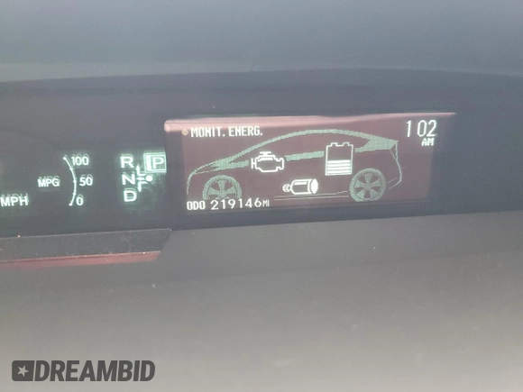 2010 Toyota Prius II with VIN JTDKN3DUXA1111546, listed as a Copart auction lot 56607215 with 219,146 mi miles and Salvage Title. Bid and sale history available at DreamBid. Image 9.