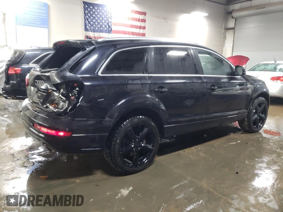 2012 Audi Q7 3.0T S line with VIN WA1DGAFE8CD008344, listed as a Copart auction lot 45141055 with 131,769 mi miles and Salvage Title. Bid and sale history available at carsss.com. Image 3.