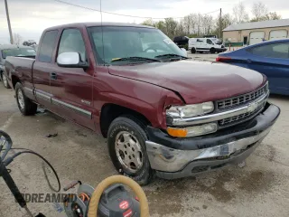 2002 Chevrolet Silverado 1500 LT with VIN 2GCEC19TX21275124, listed as a Copart auction lot 53451865 with 152,538 mi miles and Salvage Title. Bid and sale history available at DreamBid. Image 4.