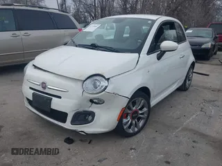 2015 FIAT 500 Sport with VIN 3C3CFFBR3FT509185, listed as a IAAI auction lot 41739081 with 23,555 mi miles. Bid and sale history available at carsss.com. Image 17.