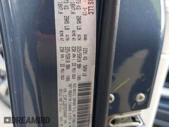 2019 Jeep Cherokee Limited with VIN 1C4PJLDB7KD434047, listed as a Copart auction lot 73723024 with Not provided miles and Non repairable. Bid and sale history available at DreamBid. Image 14.