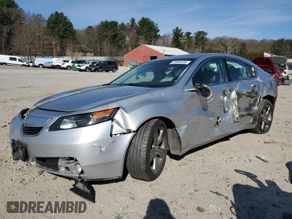 2012 Acura TL Tech Auto with VIN 19UUA9F58CA009647, listed as a Copart auction lot 50966595 with 202,526 mi miles and Clean Title. Bid and sale history available at carsss.com. Image 1.