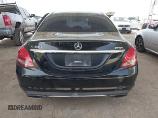 2015 Mercedes-Benz C-Class C 300 with VIN 55SWF4JB3FU071427, listed as a IAAI auction lot 41722139 with 130,966 mi miles. Bid and sale history available at carsss.com. Image 16.