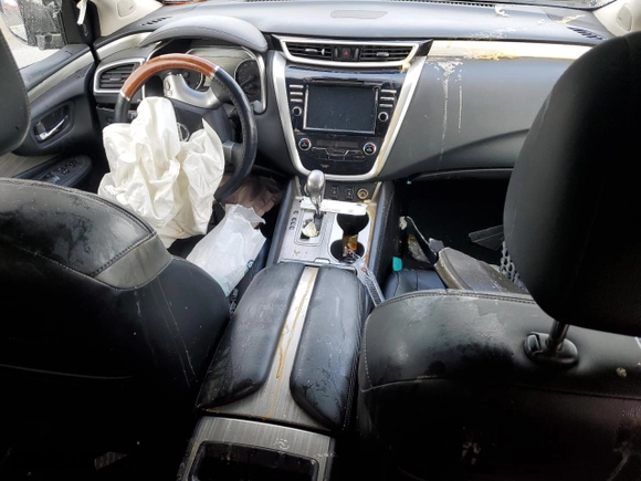 2015 Nissan Murano SL with VIN 5N1AZ2MG7FN253756, listed as a Copart auction lot 45412155 with 90,104 mi miles and Salvage Title. Bid and sale history available at carsss.com. Image 8.