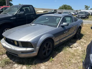2007 Ford Mustang Deluxe with VIN 1ZVFT80N975342231, listed as a Copart auction lot 55528115 with 175,676 mi miles and Clean Title. Bid and sale history available at carsss.com. Image 2.