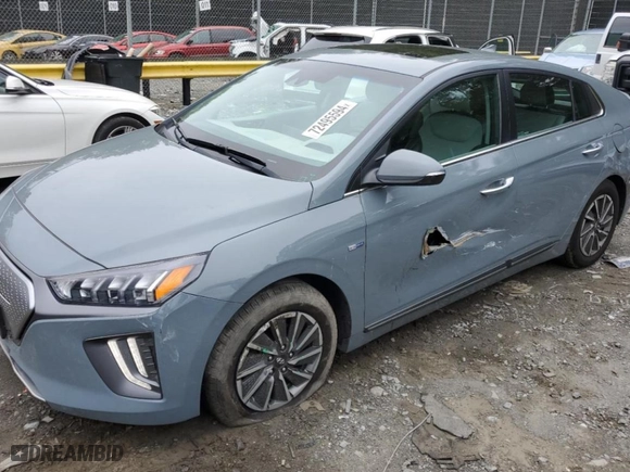 2020 Hyundai Ioniq Electric Limited with VIN KMHC85LJ1LU071272, listed as a Copart auction lot 72495594 with 29,659 mi miles and Salvage Title. Bid and sale history available at carsss.com. Image 1.
