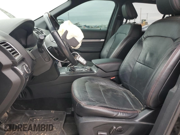 2018 Ford Explorer Sport with VIN 1FM5K8GT3JGB42670, listed as a Copart auction lot 45348975 with 165,119 mi miles and Salvage title. Bid and sale history available at DreamBid. Image 7.