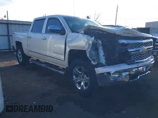 2015 Chevrolet Silverado 1500 LTZ with VIN 3GCUKSECXFG203217, listed as a IAAI auction lot 40871435 with 167,386 mi miles. Bid and sale history available at carsss.com. Image 1.