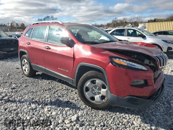 2016 Jeep Cherokee Sport z VIN 1C4PJMAB7GW311175, wystawiony jako Copart lot #80024944 z przebiegiem 81 525 mil mil oraz Szkoda całkowita • Salvage title. Historia ofert i sprzedaży dostępna na DreamBid. Obrazek 4.
