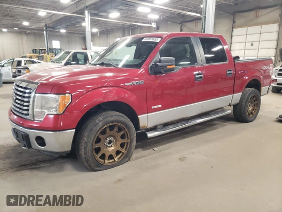 2012 Ford F-150 XL with VIN 1FTFW1ET4CKD48913, listed as a Copart auction lot 52387655 with 136,379 mi miles and Clean title. Bid and sale history available at DreamBid. Image 1.