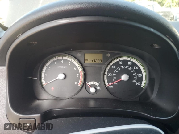 2009 Kia Rio LX with VIN KNADE223296515613, listed as a Copart auction lot 62008194 with 143,238 mi miles and Salvage Title. Bid and sale history available at carsss.com. Image 9.