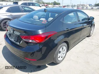2016 Hyundai Elantra SE with VIN 5NPDH4AE7GH709372, listed as a IAAI auction lot 42515323 with 165,890 mi miles and . Bid and sale history available at DreamBid. Image 4.