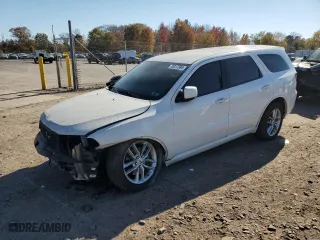 2022 Dodge Durango GT Plus with VIN 1C4RDJDG3NC219890, listed as a Copart auction lot 76317384 with 53,348 mi miles and Salvage Title. Bid and sale history available at carsss.com. Image 1.