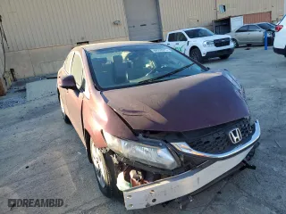 2013 Honda Civic Sdn LX with VIN 19XFB2F51DE057985, listed as a Copart auction lot 88550975 with 0 mi miles and Salvage Title. Bid and sale history available at carsss.com. Image 4.
