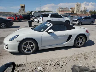 2014 Porsche Boxster with VIN WP0CA2A80ES121133, listed as a Copart auction lot 73422534 with 52,623 mi miles and Non Repairable. Bid and sale history available at carsss.com. Image 1.