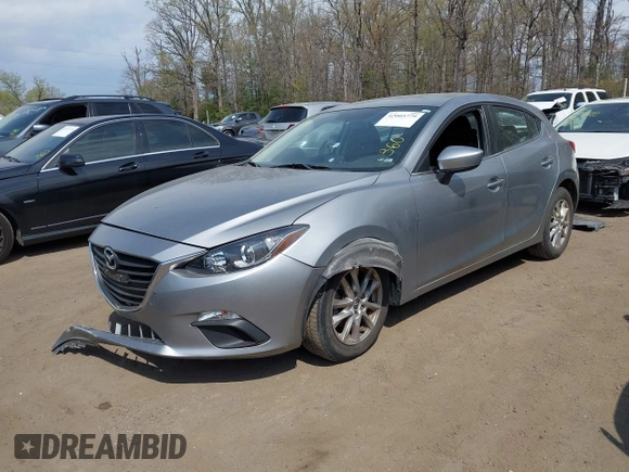 2014 Mazda 3 i Touring with VIN JM1BM1L70E1185972, listed as a IAAI auction lot 42005779 with 90,175 mi miles and . Bid and sale history available at DreamBid. Image 2.