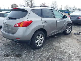 2009 Nissan Murano S with VIN JN8AZ18W39W112928, listed as a IAAI auction lot 41880439 with 151,948 mi miles and . Bid and sale history available at carsss.com. Image 4.