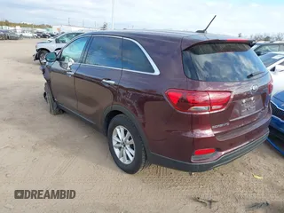 2019 Kia Sorento S V6 with VIN 5XYPGDA54KG559320, listed as a IAAI auction lot 40754605 with 68,555 mi miles. Bid and sale history available at carsss.com. Image 3.