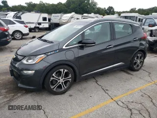 2017 Chevrolet Bolt EV Premier with VIN 1G1FX6S08H4157262, listed as a Copart auction lot 66954144 with 114,270 mi miles and Salvage title. Bid and sale history available at DreamBid. Image 1.