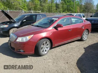 2010 Buick LaCrosse CXL with VIN 1G4GC5EGXAF309140, listed as a Copart auction lot 53639345 with 0 mi miles and Salvage Title. Bid and sale history available at carsss.com. Image 1.
