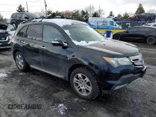 2008 Acura MDX Tech Pkg with VIN 2HNYD28328H532921, listed as a Copart auction lot 41893715 with 189,592 mi miles and Salvage Title. Bid and sale history available at carsss.com. Image 4.