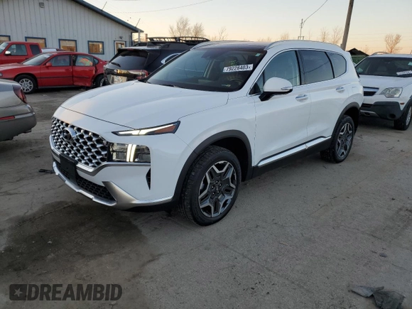 2021 Hyundai Santa Fe Hybrid SEL Premium with VIN KM8S3DA13MU004021, listed as a Copart auction lot 79228403 with 27,627 mi miles. Bid and sale history available at carsss.com. Image 1.