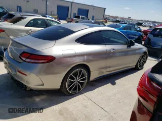 2020 Mercedes-Benz C 43 AMG with VIN W1KWJ6EB7LF991418, listed as a Copart auction lot 43448475 with 26,350 mi miles and Salvage title. Bid and sale history available at DreamBid. Image 3.