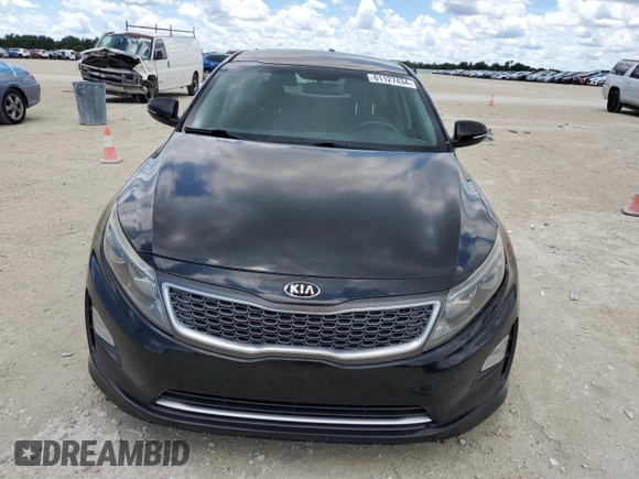 2014 Kia Optima Hybrid LX with VIN KNAGM4AD9E5071376, listed as a Copart auction lot 61127434 with 124,786 mi miles and Clean Title. Bid and sale history available at carsss.com. Image 5.
