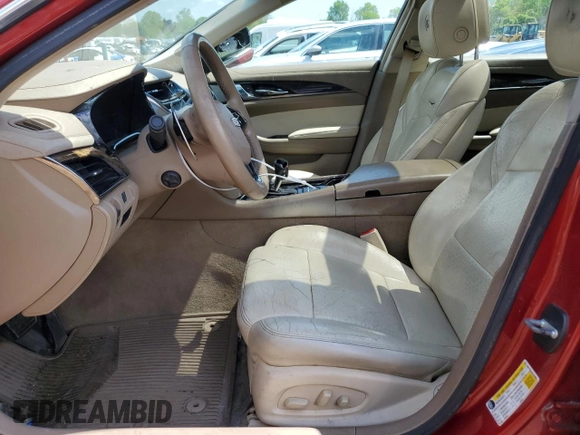2014 Cadillac CTS Luxury RWD with VIN 1G6AR5SXXE0144084, listed as a Copart auction lot 52644604 with 99,262 mi miles and Salvage Title. Bid and sale history available at carsss.com. Image 7.