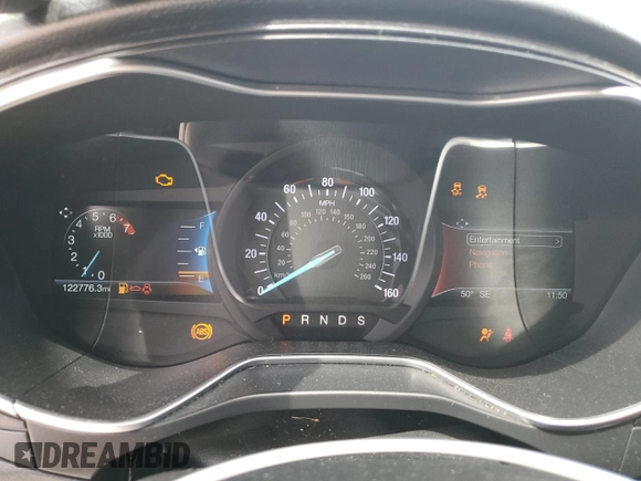 2019 Ford Fusion Titanium with VIN 3FA6P0D99KR105398, listed as a Copart auction lot 54786845 with 122,776 mi miles and Salvage title. Bid and sale history available at DreamBid. Image 9.