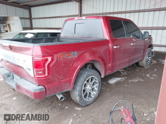 2015 Ford F-150 XLT with VIN 1FTEW1EG3FFB69693, listed as a IAAI auction lot 41741277 with 103,326 mi miles and . Bid and sale history available at DreamBid. Image 4.