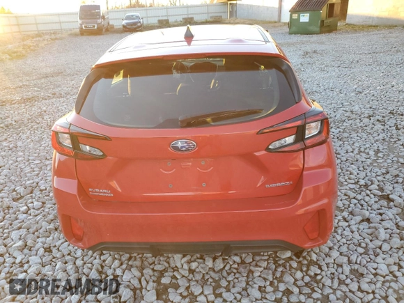 2024 Subaru Impreza Sport with VIN JF1GUAFC4R8281122, listed as a Copart auction lot 80523634 with 21,649 mi miles and Salvage Title. Bid and sale history available at carsss.com. Image 6.