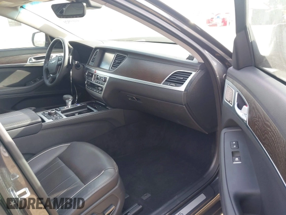 2018 Genesis G80 3.8L with VIN KMHGN4JE3JU230140, listed as a IAAI auction lot 41699214 with 35,864 mi miles. Bid and sale history available at carsss.com. Image 5.