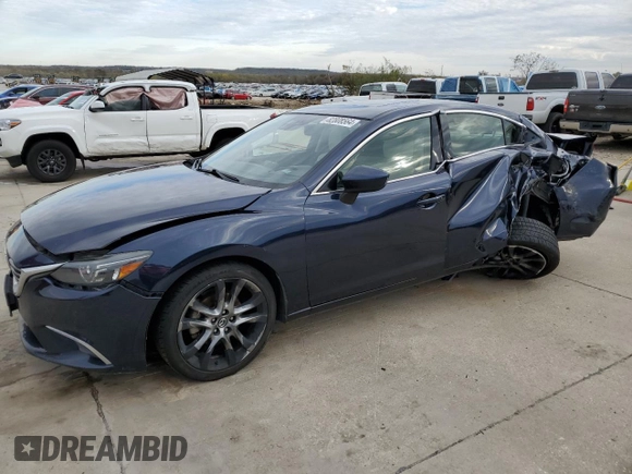 2016 Mazda Mazda6 i Grand Touring with VIN JM1GJ1W5XG1456614, listed as a Copart auction lot 82808564 with 0 mi miles and Salvage Title. Bid and sale history available at carsss.com. Image 1.