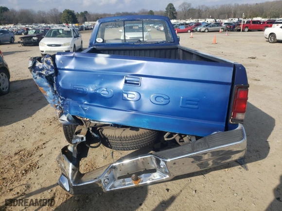 1990 Dodge Dakota "S" with VIN 1B7GL26X6LS678184, listed as a Copart auction lot 43593305 with 210,259 mi miles and Salvage Title. Bid and sale history available at carsss.com. Image 6.
