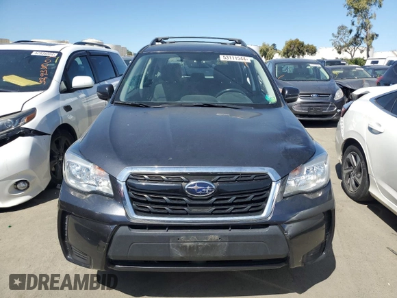 2018 Subaru Forester Premium with VIN JF2SJGEC2JH566313, listed as a Copart auction lot 53111544 with 93,530 mi miles and Salvage Title. Bid and sale history available at carsss.com. Image 5.
