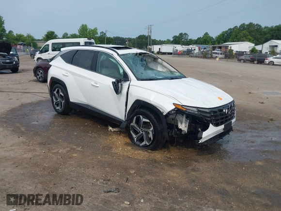 2022 Hyundai Tucson SEL z VIN 5NMJC3AE3NH057663, wystawiony jako IAAI lot #42428386 z przebiegiem 78 740 mil mil oraz . Historia ofert i sprzedaży dostępna na DreamBid. Obrazek 1.