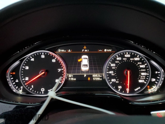 2017 Audi A8 L Sport with VIN WAU43AFD7HN005619, listed as a Copart auction lot 49042905 with 57,256 mi miles and Salvage Title. Bid and sale history available at carsss.com. Image 9.
