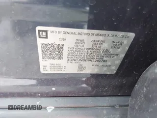 2019 Chevrolet Trax LS with VIN 3GNCJNSB9KL281783, listed as a IAAI auction lot 39713553 with 25,696 mi miles. Bid and sale history available at carsss.com. Image 9.