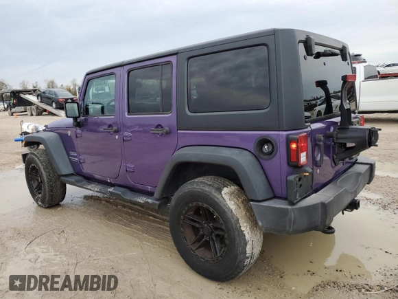 2018 Jeep Wrangler JK Unlimited Sport S with VIN 1C4BJWDG7JL907716, listed as a Copart auction lot 41833105 with 64,279 mi miles and Salvage Title. Bid and sale history available at carsss.com. Image 2.