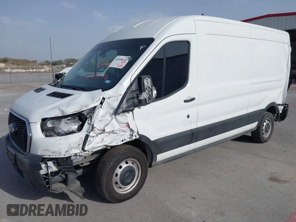 2023 Ford Transit Cargo with VIN 1FTBR1C85PKA32611, listed as a IAAI auction lot 41698153 with 25,010 mi miles and . Bid and sale history available at carsss.com. Image 19.