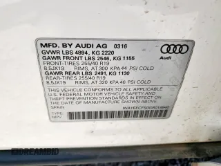 2016 Audi Q3 Premium Plus with VIN WA1EFCFS0GR019940, listed as a Copart auction lot 63771625 with 98,591 mi miles and Salvage title. Bid and sale history available at DreamBid. Image 13.