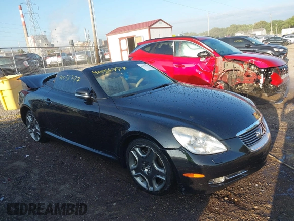 2008 Lexus SC 430 with VIN JTHFN45Y789017479, listed as a IAAI auction lot 40056777 with 148,076 mi miles and . Bid and sale history available at DreamBid. Image 1.