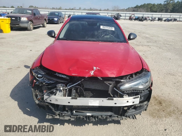 2019 Alfa Romeo Giulia z VIN ZARFAMANXK7622890, wystawiony jako Copart lot #46255435 z przebiegiem 86 630 mil mil oraz Szkody całkowita. Historia ofert i sprzedaży dostępna na DreamBid. Obrazek 5.
