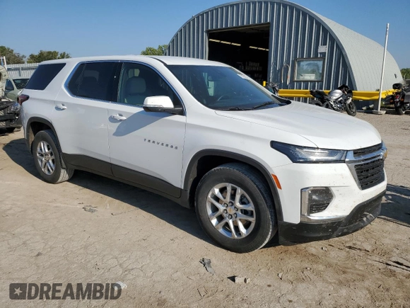 2022 Chevrolet Traverse LS with VIN 1GNERLKW2NJ171338, listed as a Copart auction lot 70129854 with 37,895 mi miles and Salvage Title. Bid and sale history available at carsss.com. Image 4.