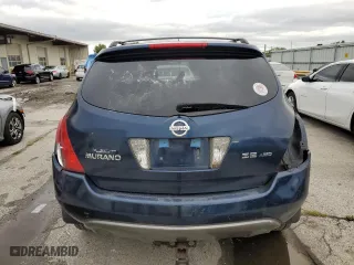 2005 Nissan Murano SE with VIN JN8AZ08W05W405139, listed as a Copart auction lot 72080964 with 233,680 mi miles and Salvage Title. Bid and sale history available at carsss.com. Image 6.