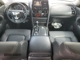 2022 Nissan Armada SV with VIN JN8AY2AC0N9160114, listed as a Copart auction lot 76266474 with 44,285 mi miles and Salvage Title. Bid and sale history available at carsss.com. Image 8.